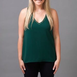 C. Luce Green studded tank